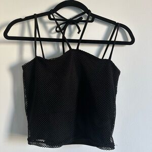 Mesh Cropped Top